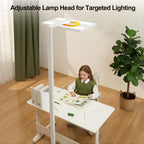 2 ft. W x  19.1  in. D  x  80.9 in. H  Modern LED Floor Lamp, Eye-Caring Standing Lamp with Adjustable Brightness for Reading, Studying and Home Office