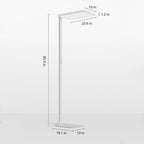 2 ft. W x  19.1  in. D  x  80.9 in. H  Modern LED Floor Lamp, Eye-Caring Standing Lamp with Adjustable Brightness for Reading, Studying and Home Office