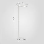 2 ft. W x  17.7  in. D  x  78.1  in. H  Modern LED Floor Lamp, Eye-Caring Standing Lamp with Adjustable Brightness for Reading, Studying and Home Office