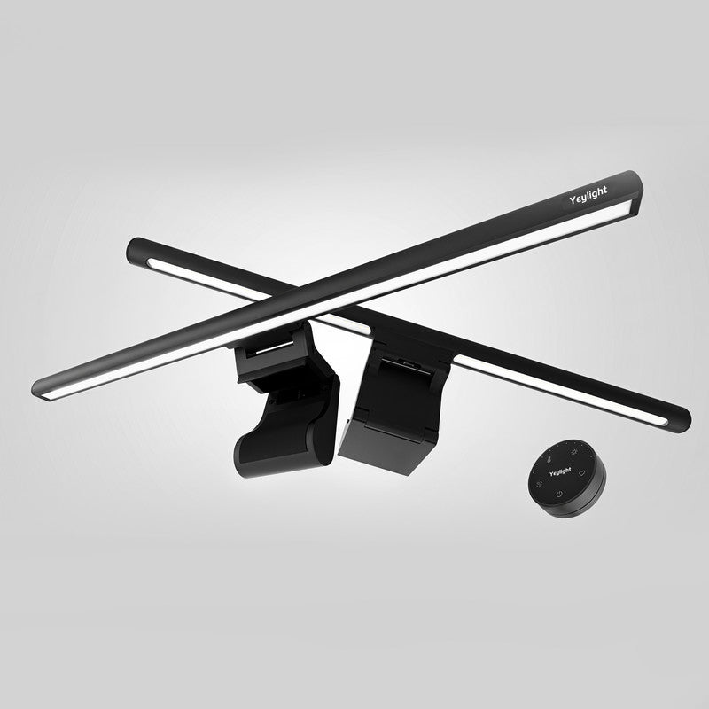17.7 in. W x  3.1  in. D Monitor Light Bar with Rotary Dimmer Control, Eye-Care LED Screen Lamp with Ambient Backlight for Computer Desk
