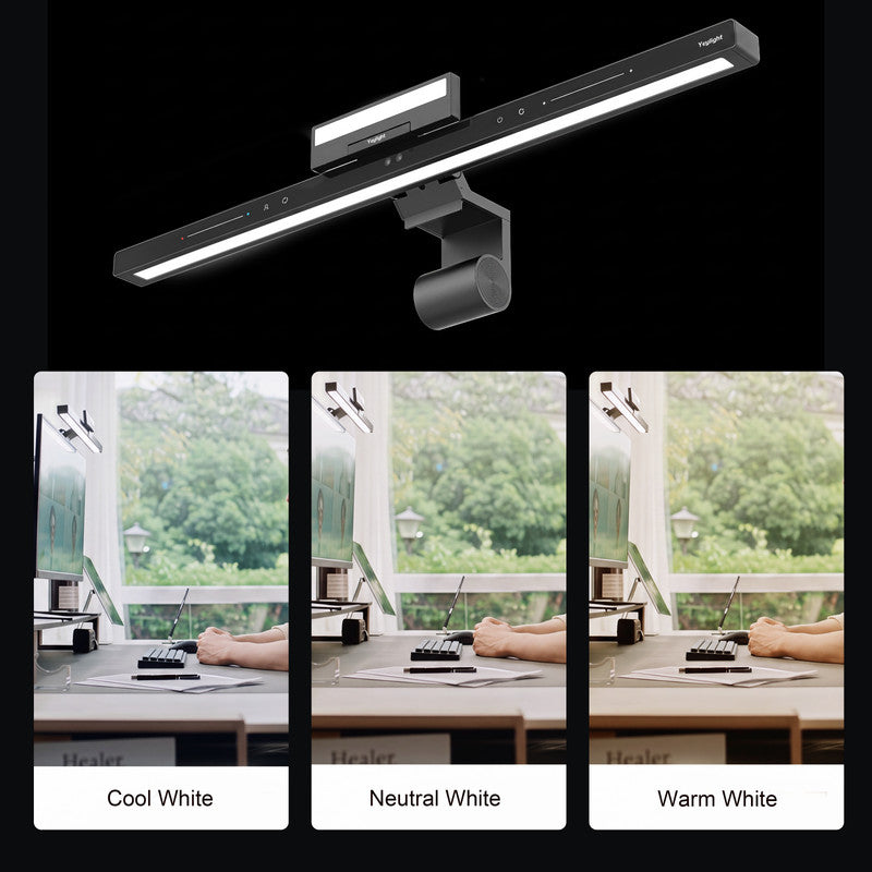 21.7 in. W x  4.3  in. D LED Monitor Light Bar, Eye-Care Screen Lamp with Ambient Backlight for Computer Desk and Home Office
