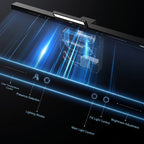 21.7 in. W x  4.3  in. D LED Monitor Light Bar, Eye-Care Screen Lamp with Ambient Backlight for Computer Desk and Home Office