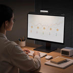 21.7 in. W x  4.3  in. D LED Monitor Light Bar, Eye-Care Screen Lamp with Ambient Backlight for Computer Desk and Home Office