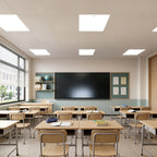 2 ft. x 2 ft. LED Flat Panel Light with Slim Edge Design, Recessed Ceiling Fixture for Office, Classroom, Hospital and Commercial Spaces