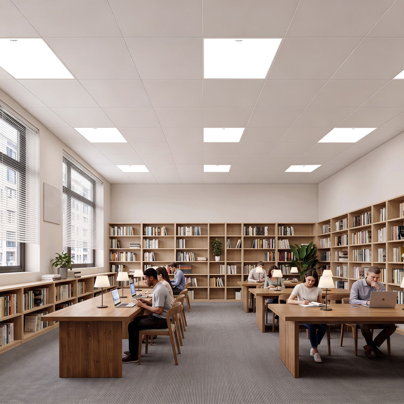 2 ft. x 2 ft. LED Flat Panel Light with Slim Edge Design, Recessed Ceiling Fixture for Office, Classroom, Hospital and Commercial Spaces