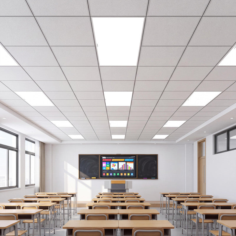 2 ft. x 4 ft. LED Flat Panel Light with Slim Edge Design, Recessed Ceiling Fixture for Office, Classroom, Hospital and Commercial Spaces