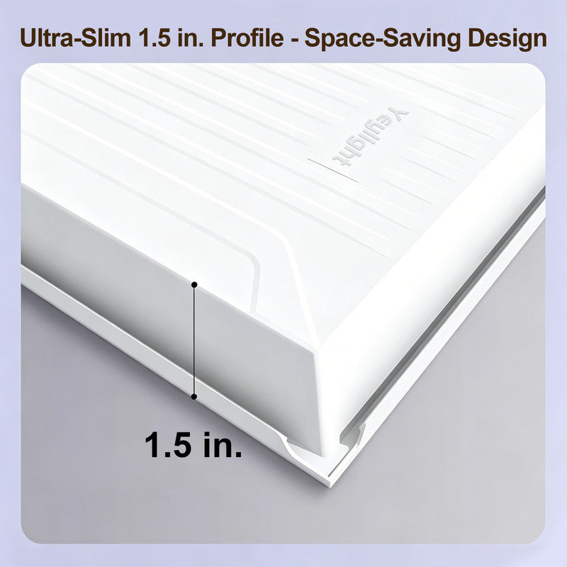 2 ft. x4 ft. Smart LED Flat Panel Light with App Control, Recessed Ceiling Fixture for Office, Classroom, Conference Room and Commercial Spaces