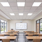 2 ft. x 2 ft. Smart LED Flat Panel Light with App Control, Recessed Ceiling Fixture for Office, Classroom, Conference Room and Commercial Spaces
