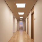 1 ft. x 1 ft. Motion Sensor LED Flat Panel Light , Ultra Thin Frameless Recessed Ceiling Light for Corridor, Restroom, Storage Room, Stairwell, Office and Break Room
