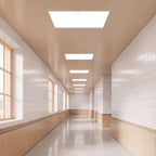 1 ft. x 2 ft. Motion Sensor LED Flat Panel Light , Ultra Thin Frameless Recessed Ceiling Light for Corridor, Restroom, Storage Room, Stairwell, Office and Break Room