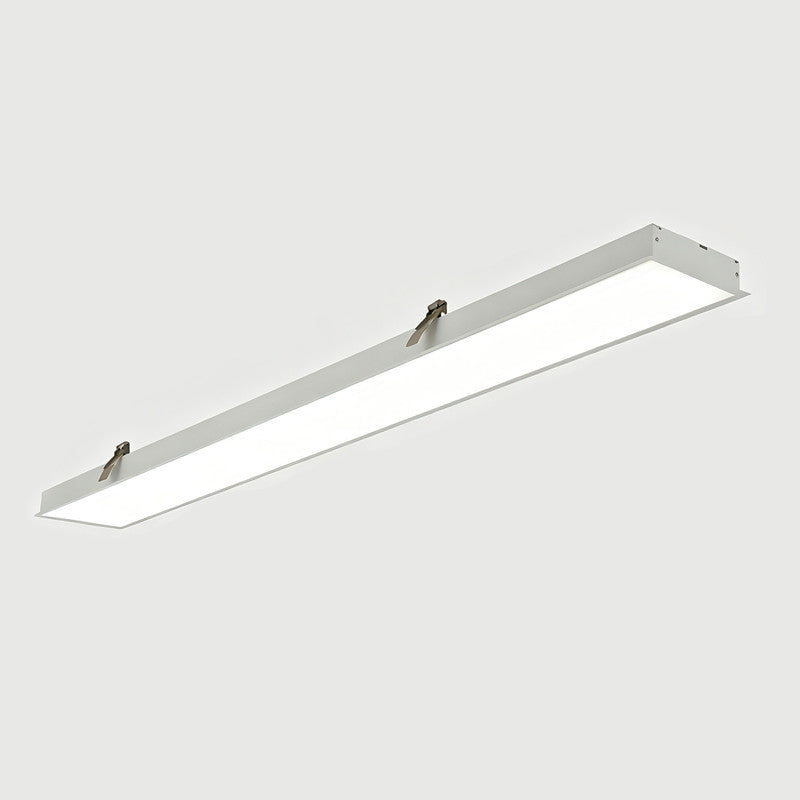 4 ft. x 3 in.  Seamlessly Linkable Linear LED Recessed Light, Seamless Flat Panel Ceiling Fixture for Office and Commercial Spaces