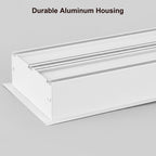 4 ft. x 3 in.  Seamlessly Linkable Linear LED Recessed Light, Seamless Flat Panel Ceiling Fixture for Office and Commercial Spaces