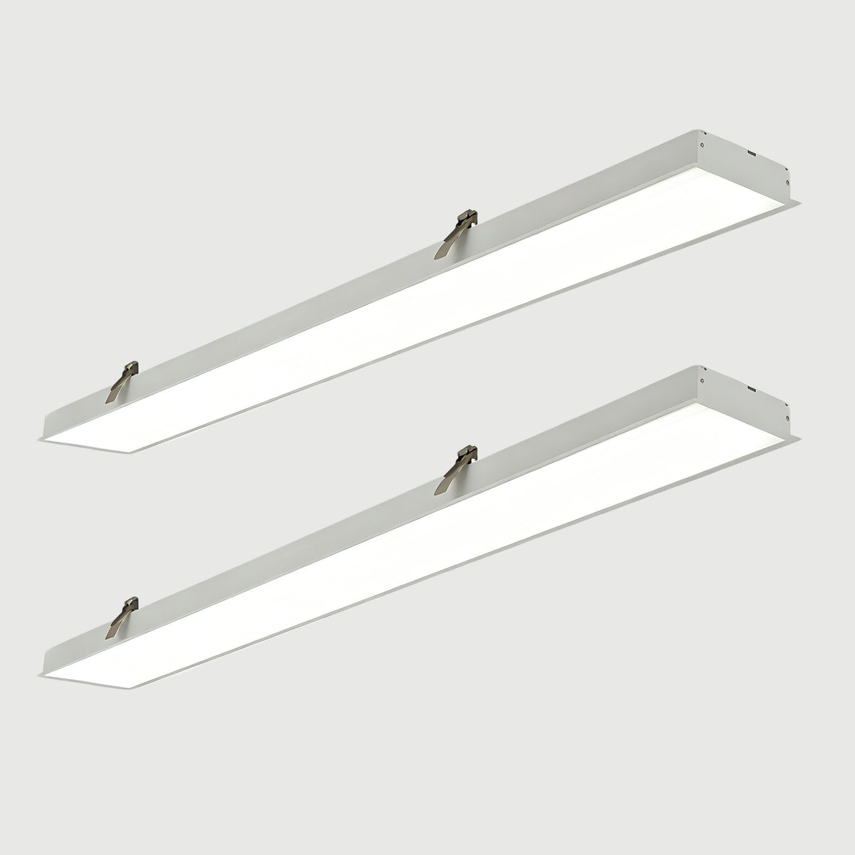 4 ft. x 3 in.  Seamlessly Linkable Linear LED Recessed Light, Seamless Flat Panel Ceiling Fixture for Office and Commercial Spaces