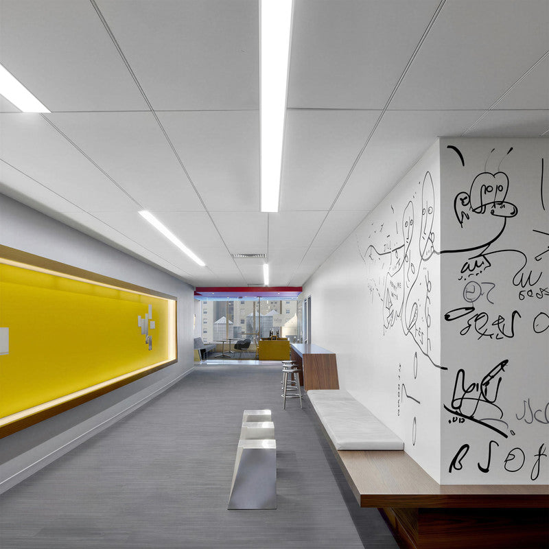4 ft. x 3 in.  Seamlessly Linkable Linear LED Recessed Light, Seamless Flat Panel Ceiling Fixture for Office and Commercial Spaces