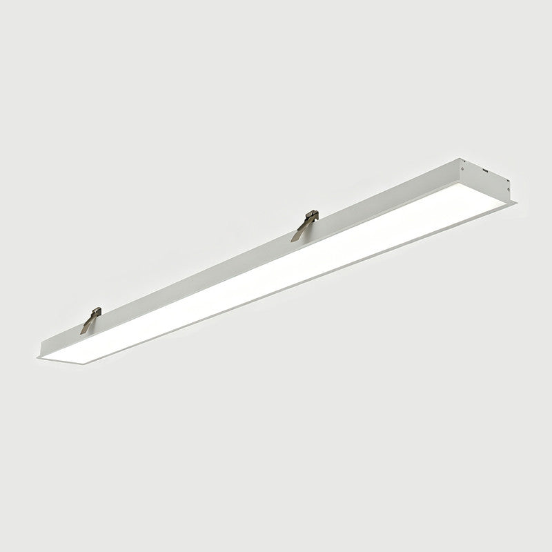 4 ft. x 2 in. Seamlessly Linkable Linear LED Recessed Light, Seamless Flat Panel Ceiling Fixture for Office and Commercial Spaces