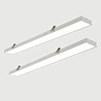 4 ft. x 2 in. Seamlessly Linkable Linear LED Recessed Light, Seamless Flat Panel Ceiling Fixture for Office and Commercial Spaces