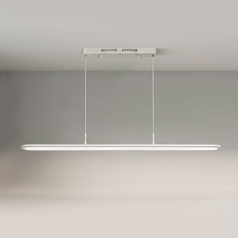 4 ft. x 4 in. Full Spectrum LED Linear Pendant Light, Ultra Thin Eye-Care Suspension Light for Classroom, Office and Library