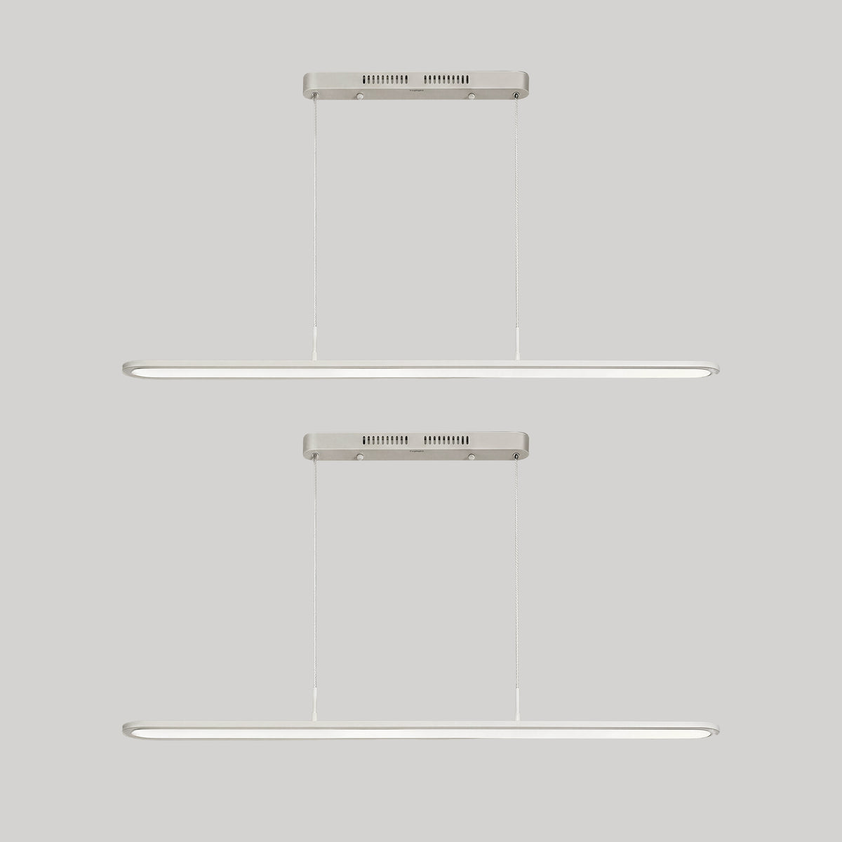 4 ft. x 4 in. Full Spectrum LED Linear Pendant Light, Ultra Thin Eye-Care Suspension Light for Classroom, Office and Library