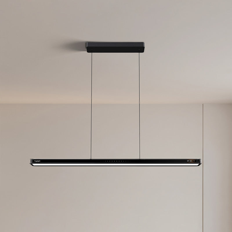 4 ft. x 1.2 in. Smart LED Linear Pendant Light, Modern Minimalist Eye-Care Dimmable Suspension Fixture for Classroom, Libraryand Office