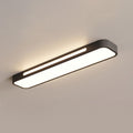 4 ft. x 2 in. H Full Spectrum LED Linear Ceiling Light, Black Eye-Care Flush Mount Fixture with Uniform Lighting for Office and Classroom
