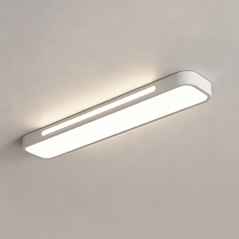 4 ft. x 2 in. H Full Spectrum LED Linear Ceiling Light, White Eye-Care Flush Mount Fixture with Uniform Lighting for Office and Classroom