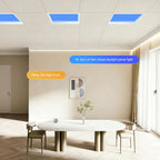 2 ft. x 2 ft. Ultra Thin Virtual Skylight Panel Light, Full Spectrum Natural Daylight Ceiling Light for Hospital, Conference Room and Library