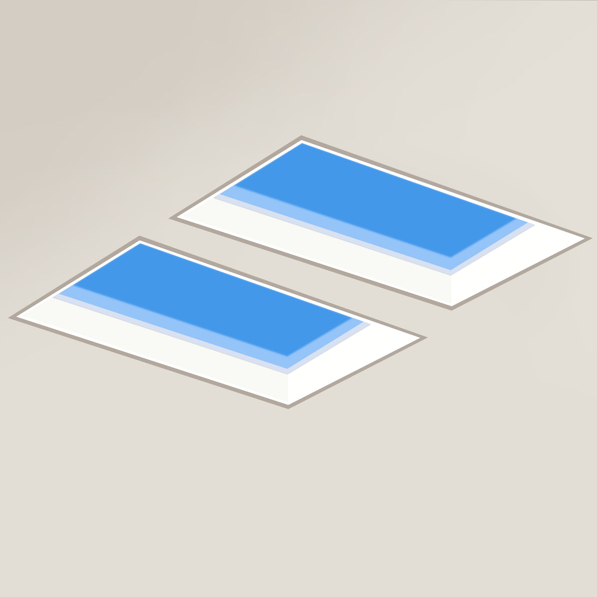 2 ft. x 4 ft. Ultra Thin Virtual Skylight Panel Light, Full Spectrum Natural Daylight Ceiling Light for Hospital, Conference Room and Library