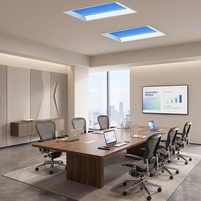 2 ft. x 4 ft. Ultra Thin Virtual Skylight Panel Light, Full Spectrum Natural Daylight Ceiling Light for Hospital, Conference Room and Library